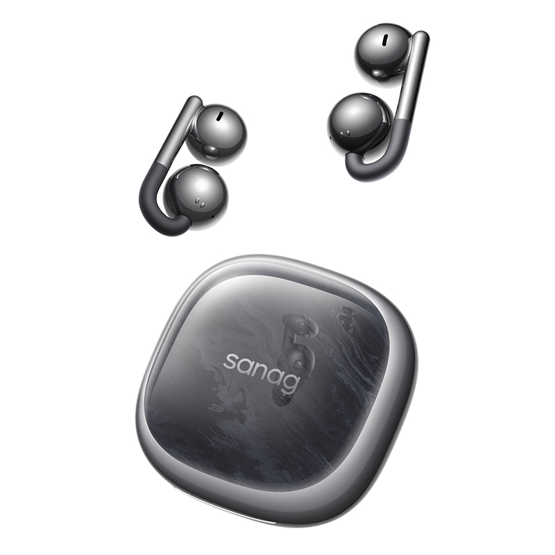 SANAG 耳夹式运动蓝牙耳机 F60 蓝牙版本V6.0 岩武黑（单位：副）