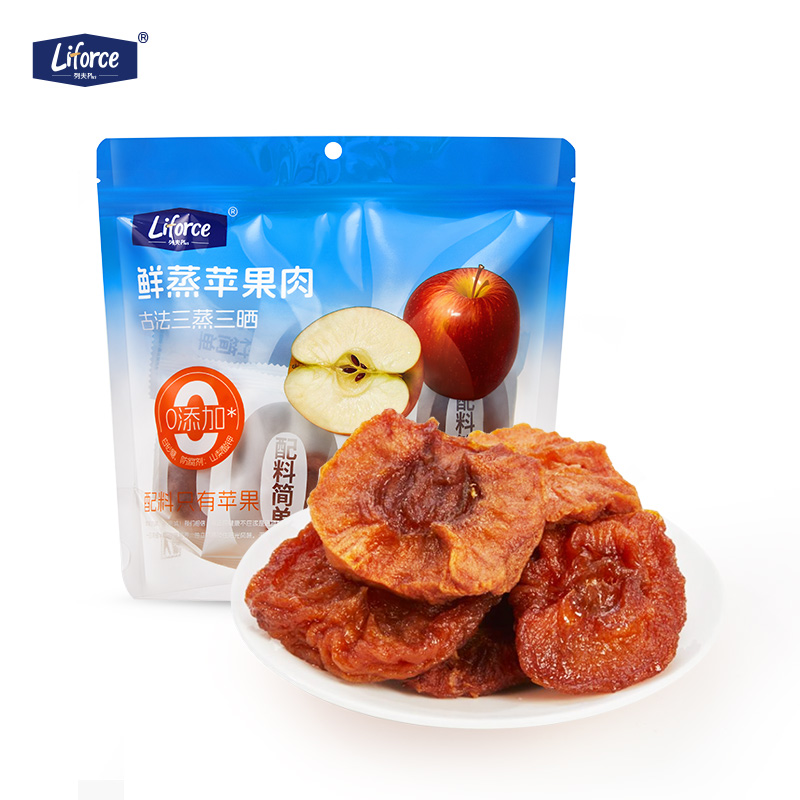 列夫 鲜蒸苹果肉 果干 软糯可口 85g 枫叶色（单位：袋）