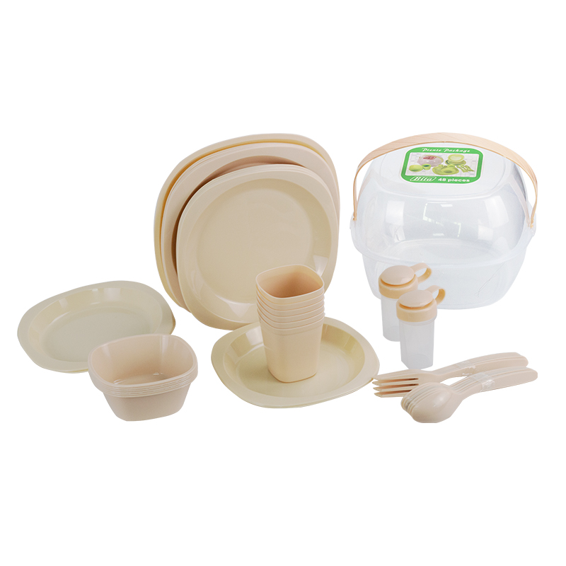 婴侍卫（BBG） 户外便携式餐具48件套 103-48 25*25*17cm 混色（单位：套）