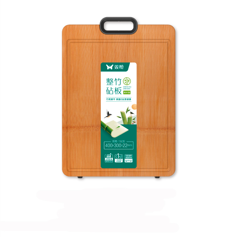 双枪（Suncha） 高山楠竹整竹菜板 SZ14005 40*30*2.2cm 原木色（单位：块）
