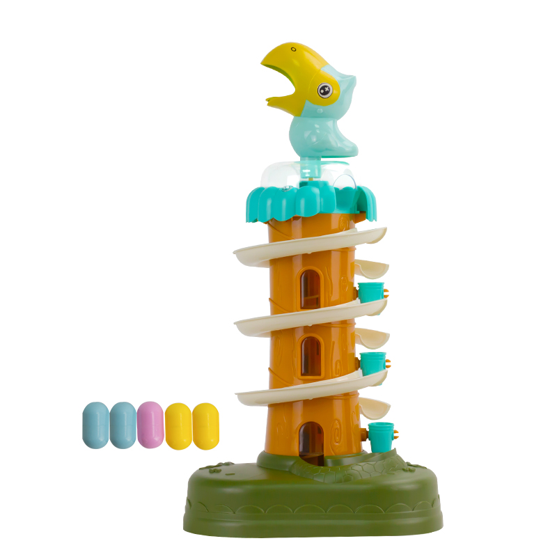 婴侍卫（BBG） 鹦鹉轨道转转乐滚珠滑梯电动玩具 A322-89 18.8*12.5*35cm 混色（单位：套）