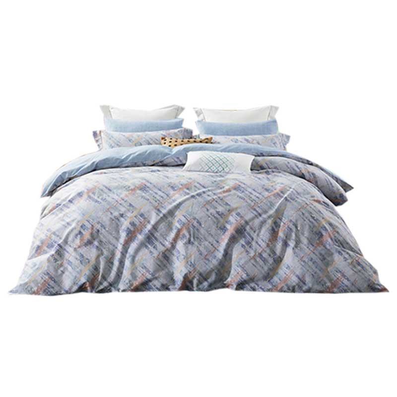 梦洁家纺 四件套 40s纯棉印花绮梦清歌 200*230cm  淡蓝色（单位：套）