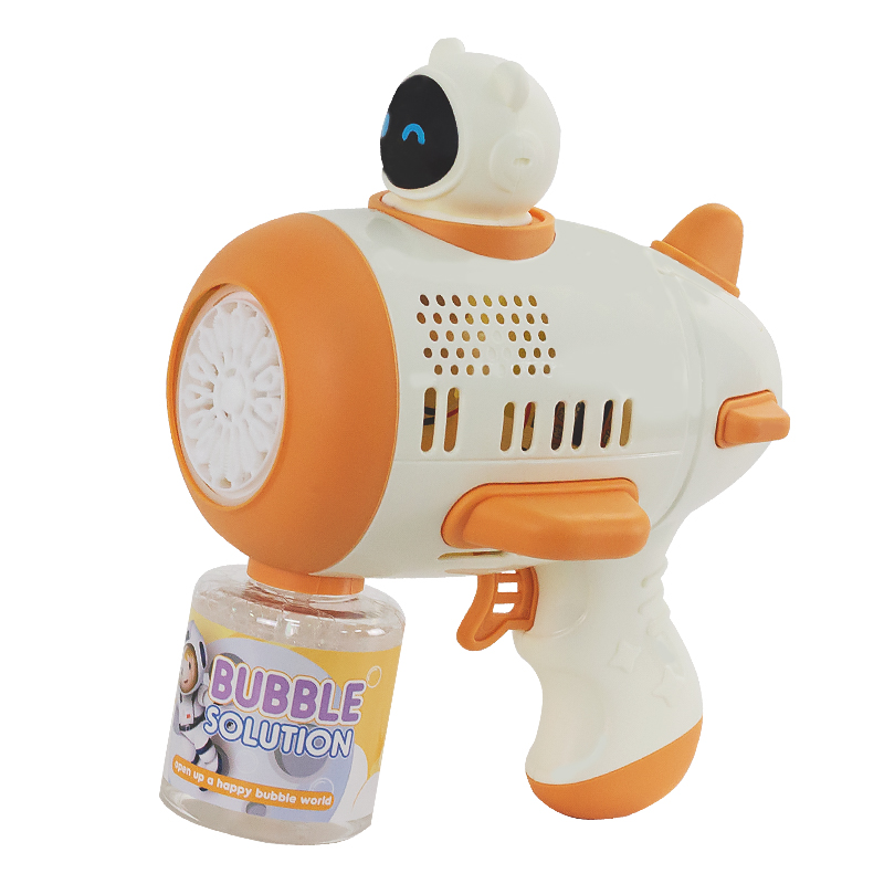 婴侍卫（BBG） 星际航行飞机泡泡枪儿童电动玩具 RX6610 18.5*14.8*12.1cm 奶咖色（单位：只）