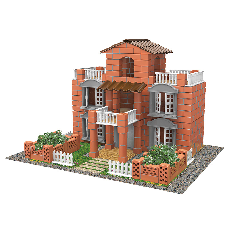 婴侍卫（BBG） 泥瓦匠（432颗粒）过家家DIY套装 208 31.5*26.5cm  混色（单位：套）