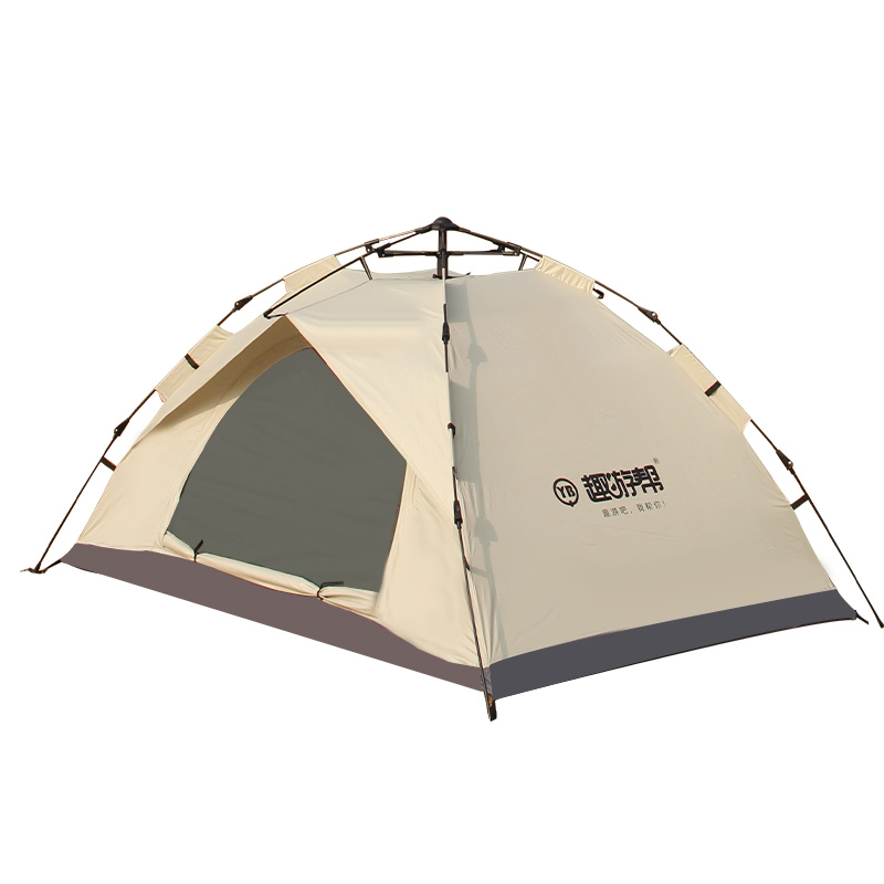 趣游帮 两门自动杆公园帐篷 Y046 210*140*110cm  灰色（单位：个）