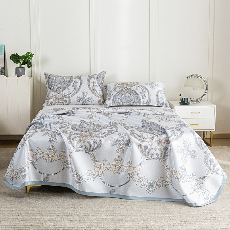 红蜻蜓（RED DRAGONFLY） 水洗冰丝席三件套-如意青枝 HQT-TJ8102 席子230&times;250cm 混色（单位：套）