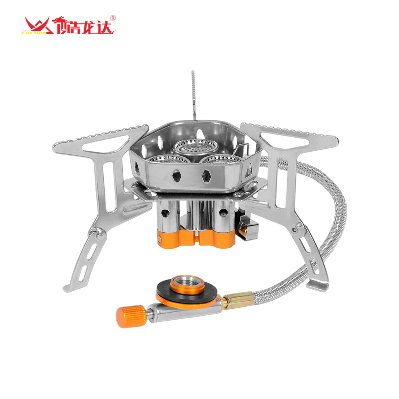 酷龙达（Coloda） 户外便携卡式炉三头炉 CLD-KS162 15*8cm  银色（单位：个）