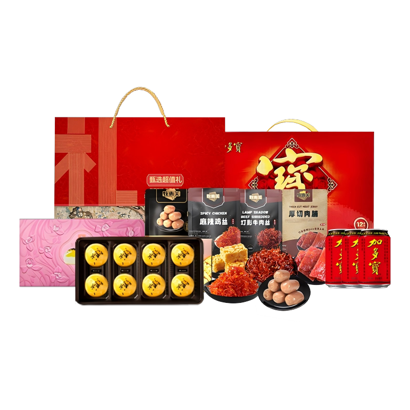 牧惠美 /元朗/加多宝 零食蛋卷饮料 组合 3720ml+1124g 混色（单位：组）