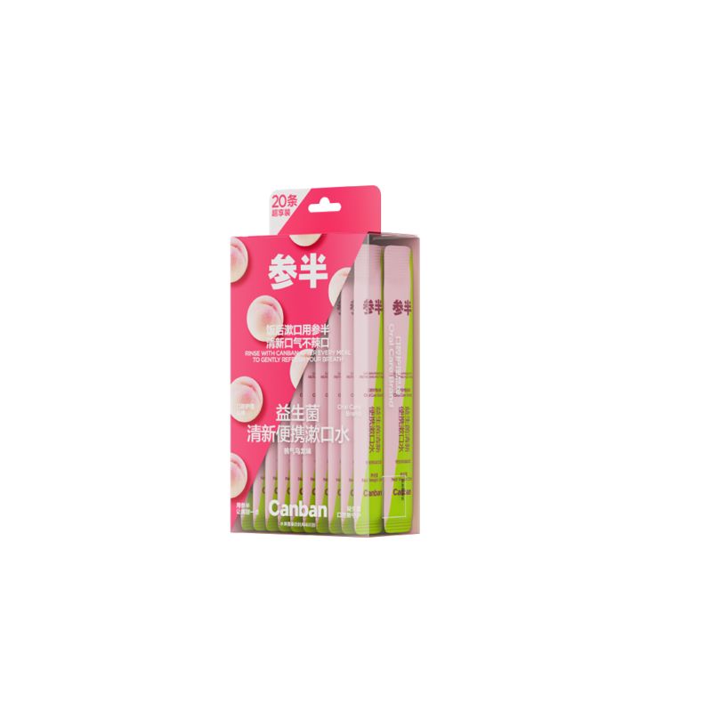参半（NYSCPS） 桃气乌龙味 漱口水 20条装 粉色（单位：盒）