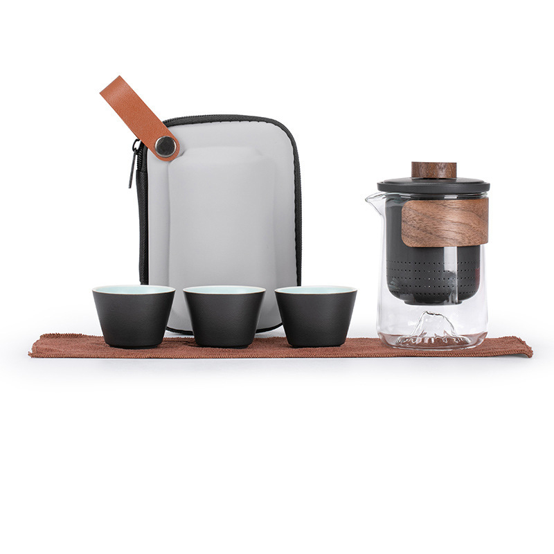 品舰 茶具套装景山 PJB015 茶壶*1、茶杯*3、茶巾*1、便携EV包*1 黑色（单位：套）