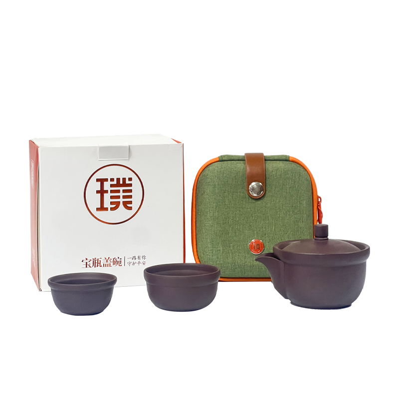 璞实茶器 紫砂盖碗 宝瓶盖碗 160ml 紫砂（单位：套）