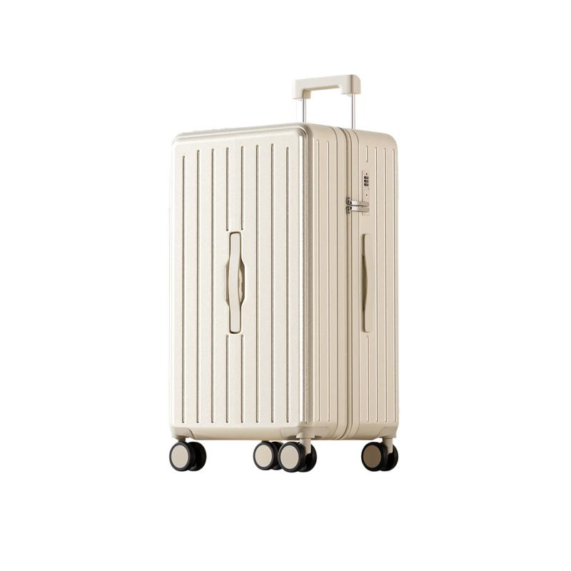 马克华菲 大容量行李箱加厚旅行箱 MK609 升级款 20寸 奶白色（单位：个）