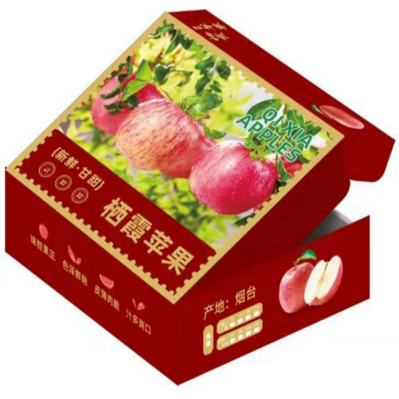 草木花生活 栖霞苹果 脆甜多汁 2.5kg 红色（单位：盒）