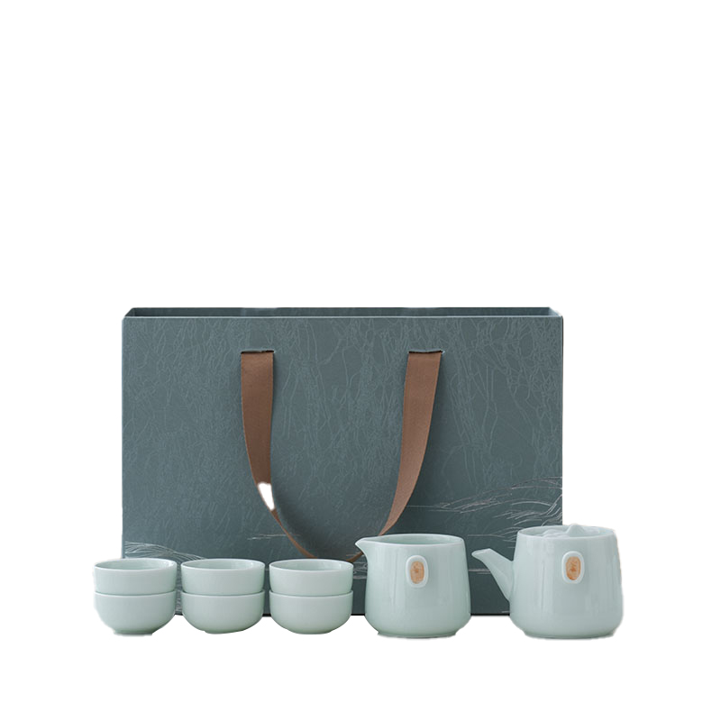 品舰 茶具套装青山 PJL015 茶壶*1、茶杯*6、公道杯*1、礼盒*1  天蓝色（单位：套）