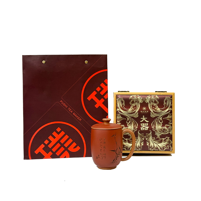 璞实茶器 茶杯 平安 280ml 紫砂（单位：套）