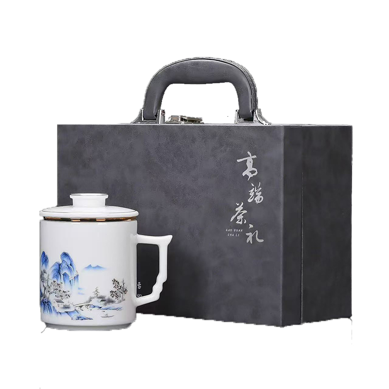 品舰 茶具套装蓝山 PJL052 茶杯*1（360ml）、礼盒*1 白色（单位：套）
