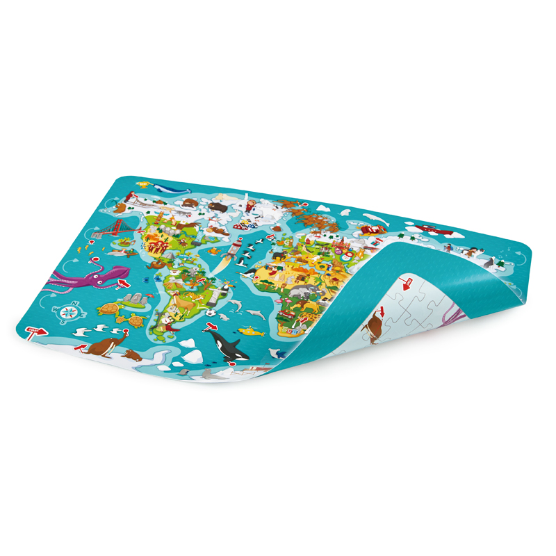 Hape 六阶一环游世界拼图游戏棋 E1626 1.1kg 混色（单位：套）