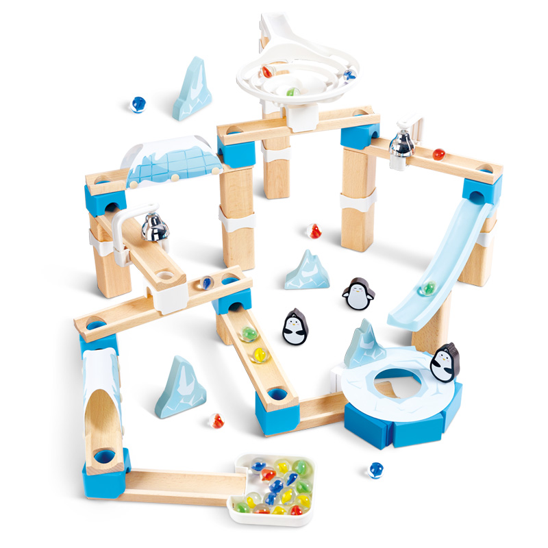Hape 轨道滚珠游戏玩具-企鹅冰雪世界 E1113 2.31kg 混色（单位：套）