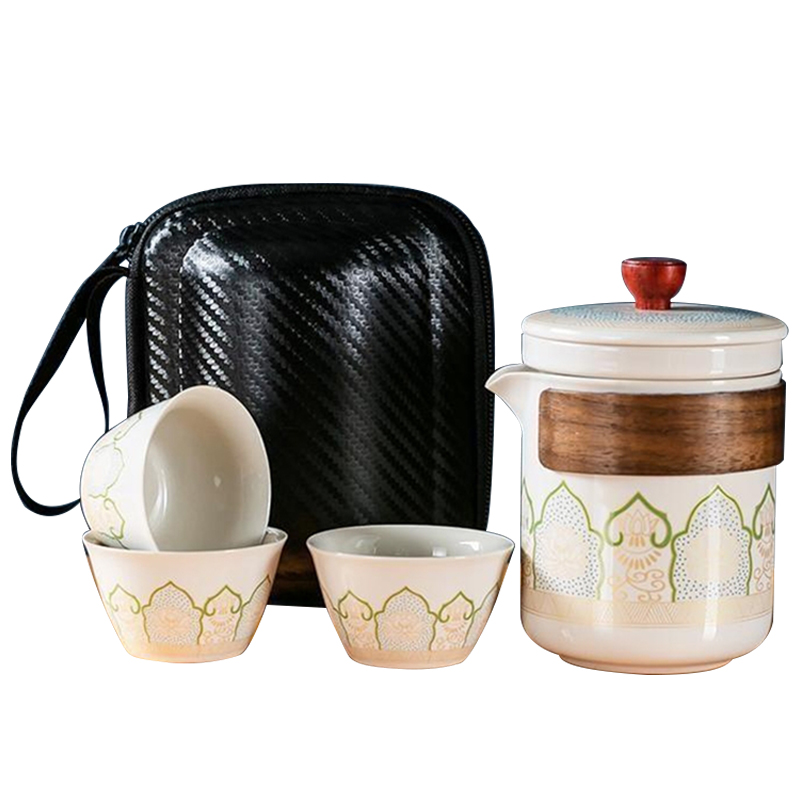 品舰 茶具套装古韵A PJB020 茶壶*1、茶漏*1、茶杯*3、便携EV包*1  白色（单位：套）