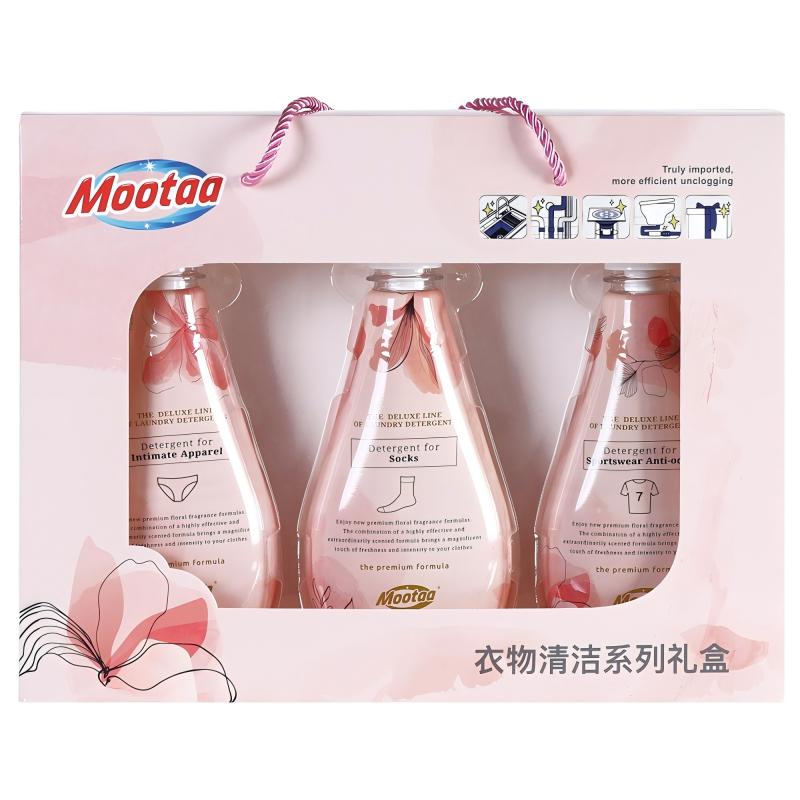 膜太/MOOTAA 衣物洁净三件套   去污 （内衣300ML+袜子300ML +运动服300ML） 混色（单位：组）