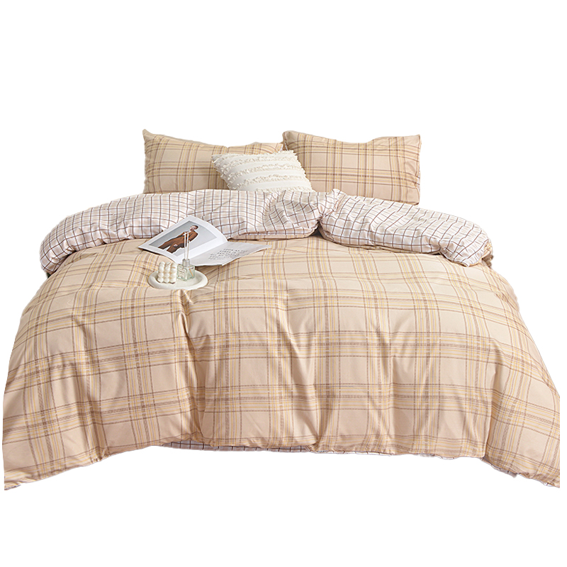 罗曼罗兰（ROMROL） 加厚磨毛四件套 未染时光TJ005 200*230cm 杏色（单位：套）