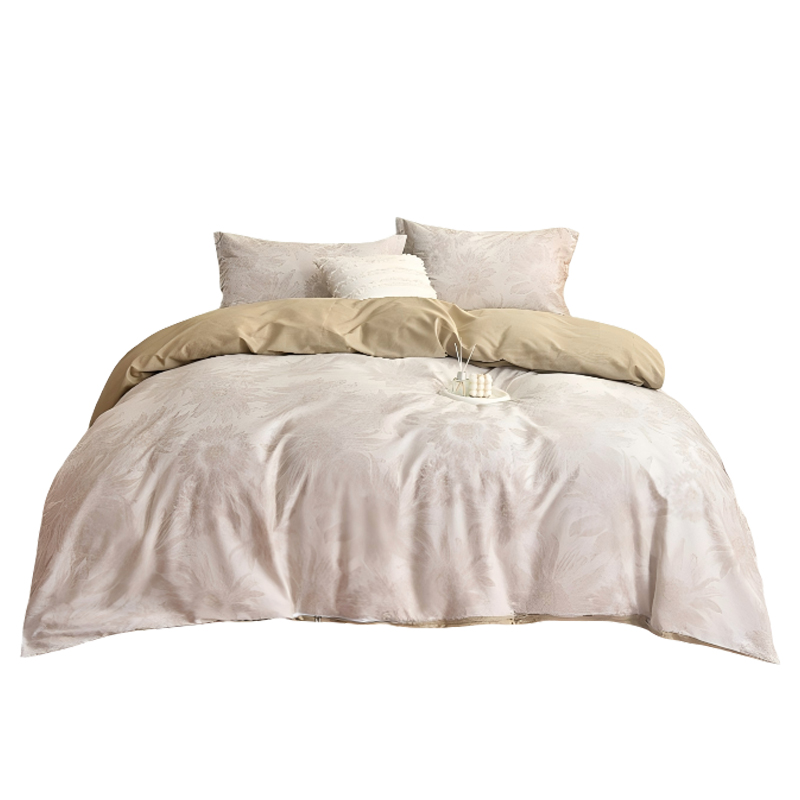 罗曼罗兰（ROMROL） 全棉四件套 葵花恋TJ002 200*230cm  香槟色（单位：套）