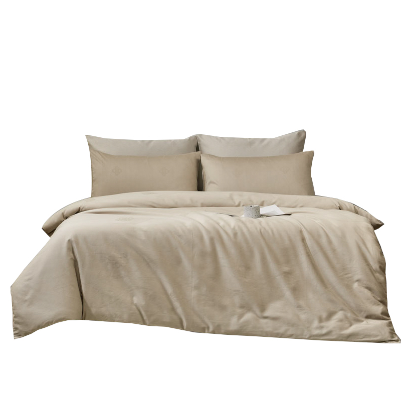 罗曼罗兰（ROMROL） 全棉提花四件套 浅调星芒TJ008 200*230cm  香槟色（单位：套）