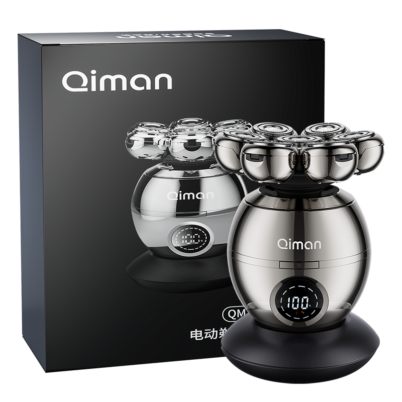 启漫 剃须刀理发器二合一 QM8009 5w 银色（单位：个）