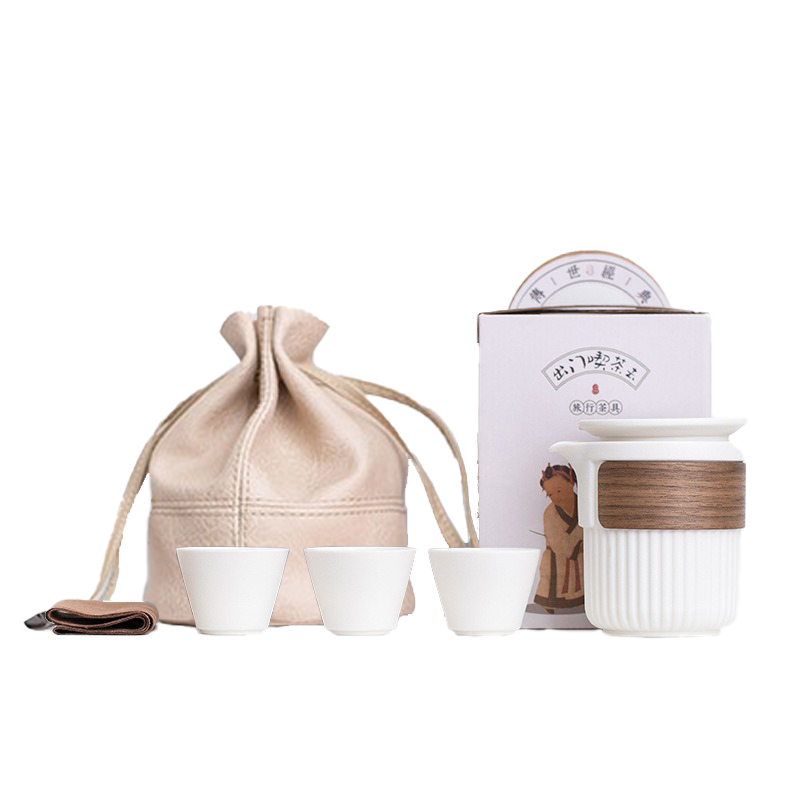 品舰 茶具套装祥意 PJB028 茶壶*1、茶漏*1、茶杯*3、茶巾*1、皮包*1、礼盒*1 白色（单位：套）