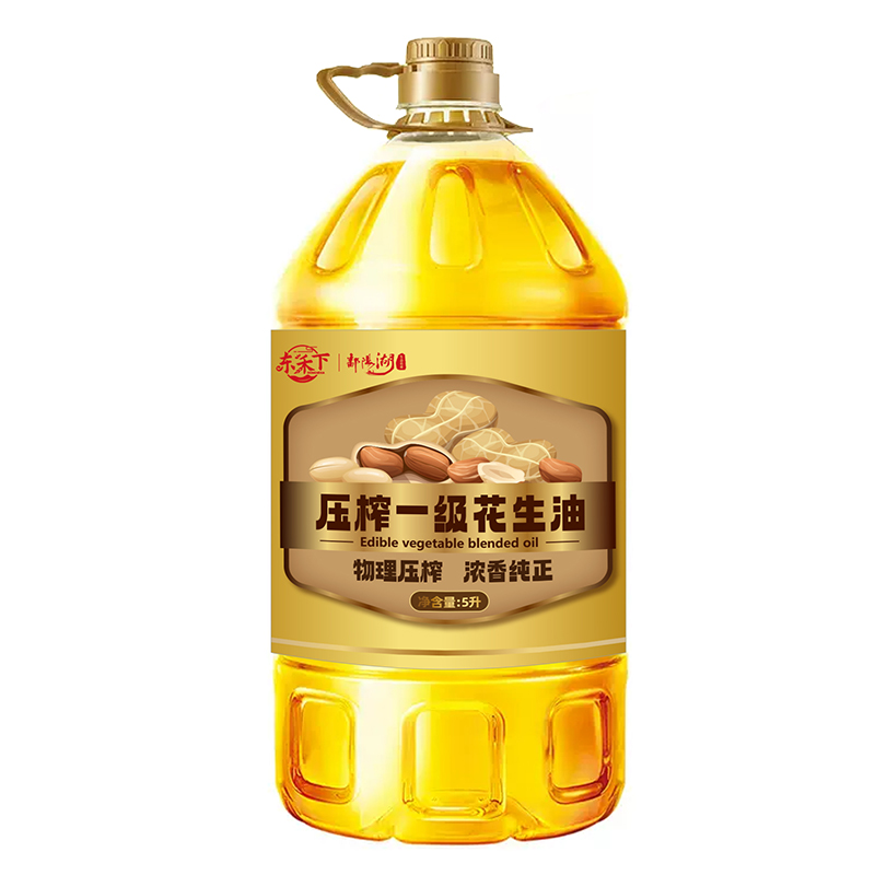 鄱阳湖 东禾下物理压榨 一级浓香花生油 5L 金色（单位：瓶）