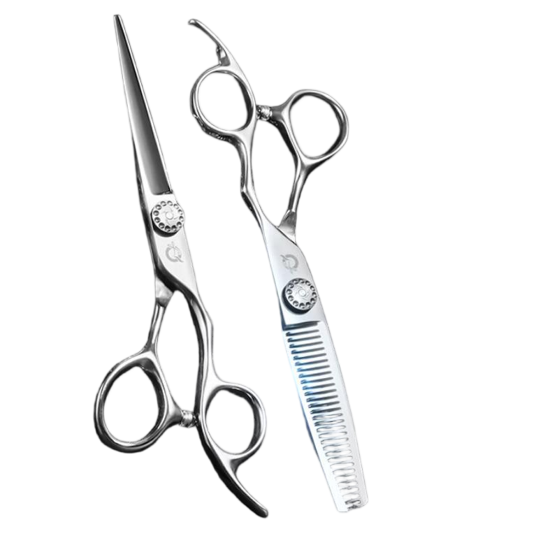 启漫 理发剪刀 QM06套装 120g 银色（单位：个）