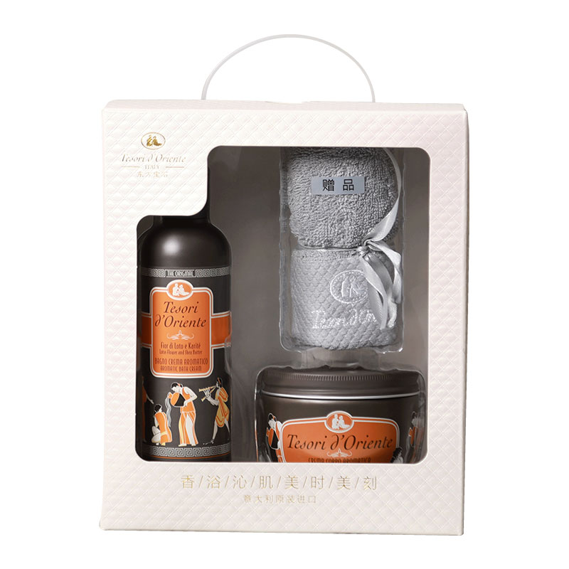 东方宝石（Tesori D&rsquo;oriente） 淋浴滋养套装 水莲花香 550ml 白色（单位：盒）