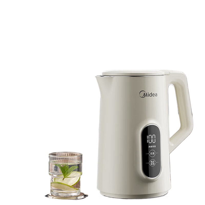 美的（Midea） 电热水壶 MK-SH17X304-PRO 1.7L 白色（单位：个）