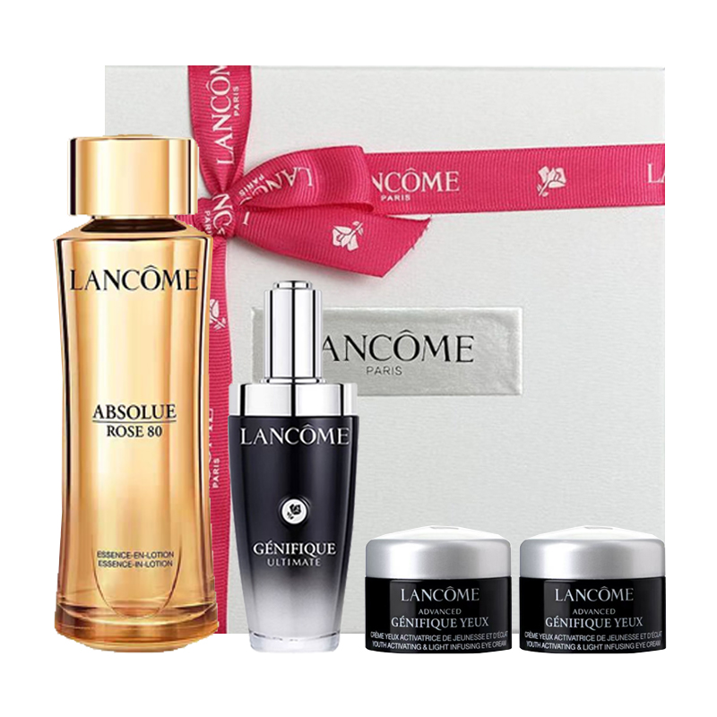 兰蔻（LANCOME） 护肤礼盒 ZB-004【专柜款】 玫瑰水150ml+肌底液50ml+眼霜5ml*2 混色（单位：盒）