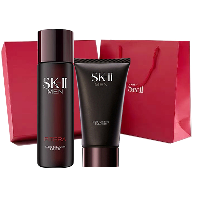 神仙水（SK-II） 男士净澈护肤套装 ZB-011【专柜款】 120ml+230ml 黑色（单位：盒）