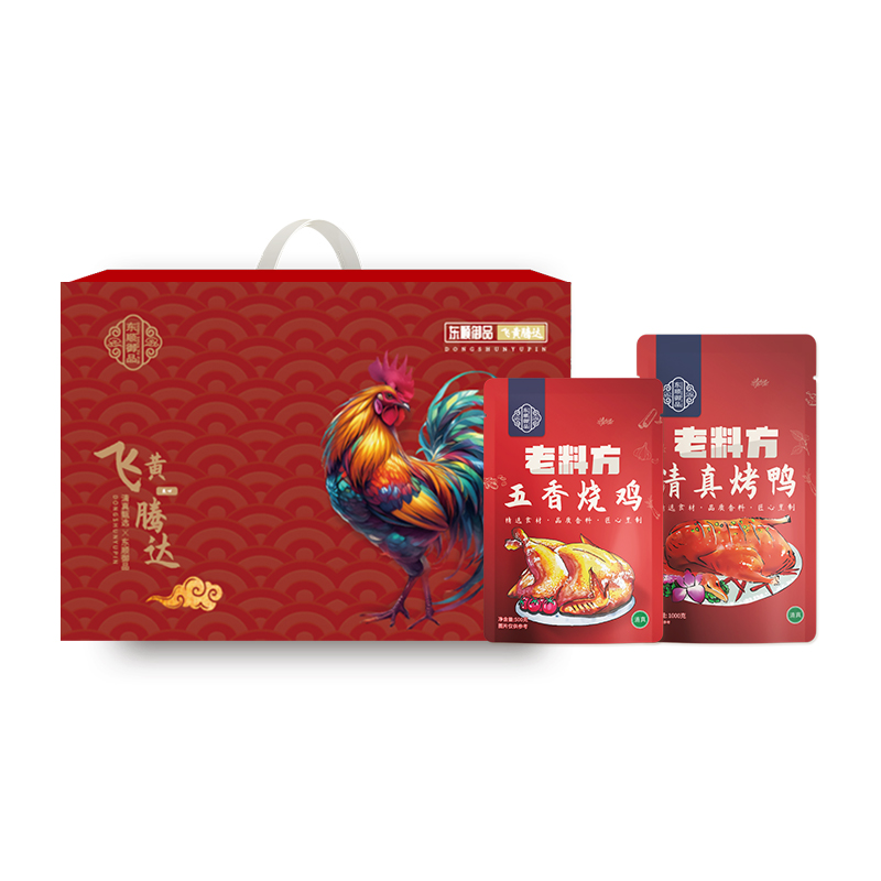 东顺御品 飞黄腾达 食品礼盒 1500g 红色（单位：盒）