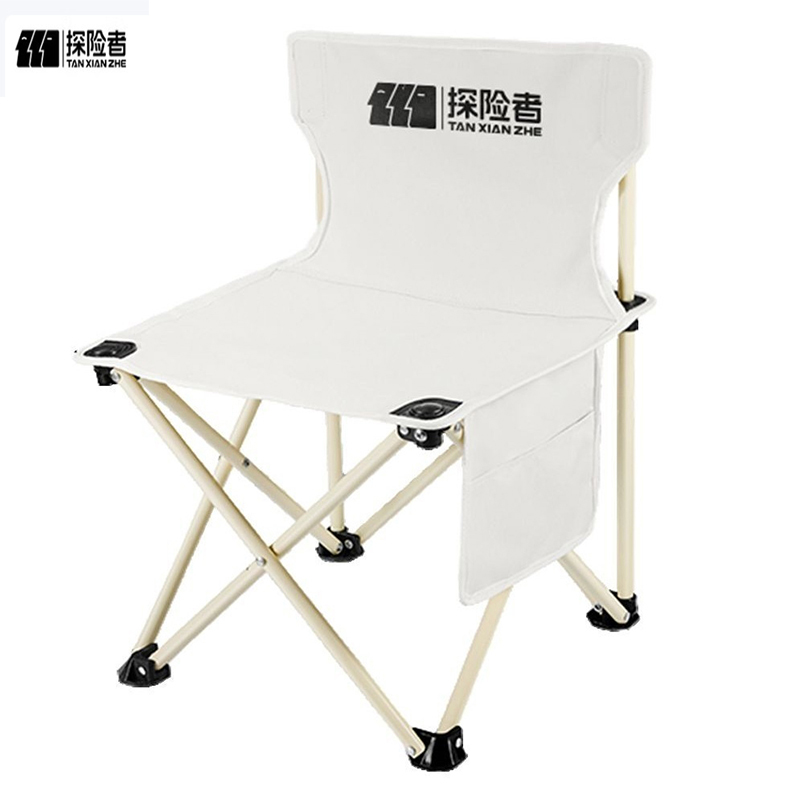 探险者（TAN XIAN ZHE） 户外折叠椅便携式椅 TXZ-151 42*42*72cm 米白色（单位：张）