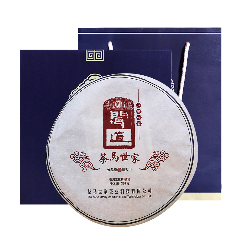 茶马世家 普洱 闻道茶叶 357g 白色（单位：饼）