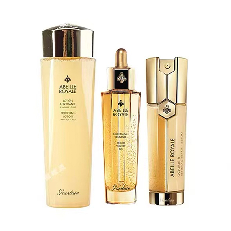 娇兰（Guerlain） 帝皇蜂姿黄金修护三件套 ZB-023【专柜款】 蜂姿水150ml+双管50ml+复原蜜50ml 黄色（单位：盒）