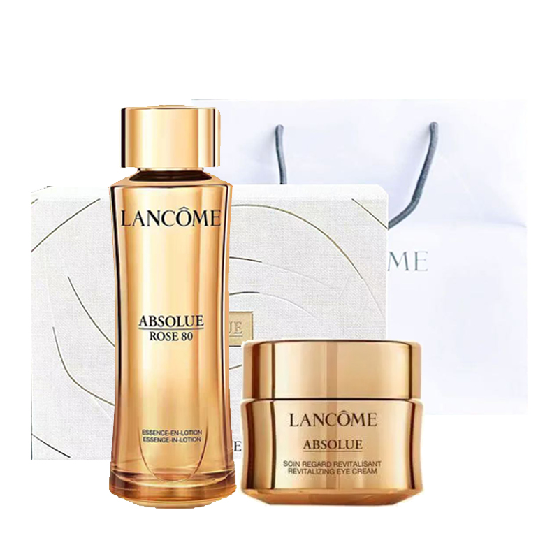 兰蔻（LANCOME） 菁纯眼周奢养套装 ZB-018【专柜款】 水150ml+眼霜20ml 金色（单位：盒）