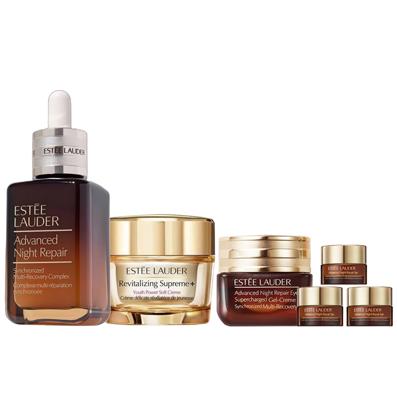 雅诗兰黛（Estee Lauder） 护肤礼盒 ZB-001【专柜款】 眼霜15ml+眼霜5m*3+精华露50ml+面霜75ml 混色（单位：盒）