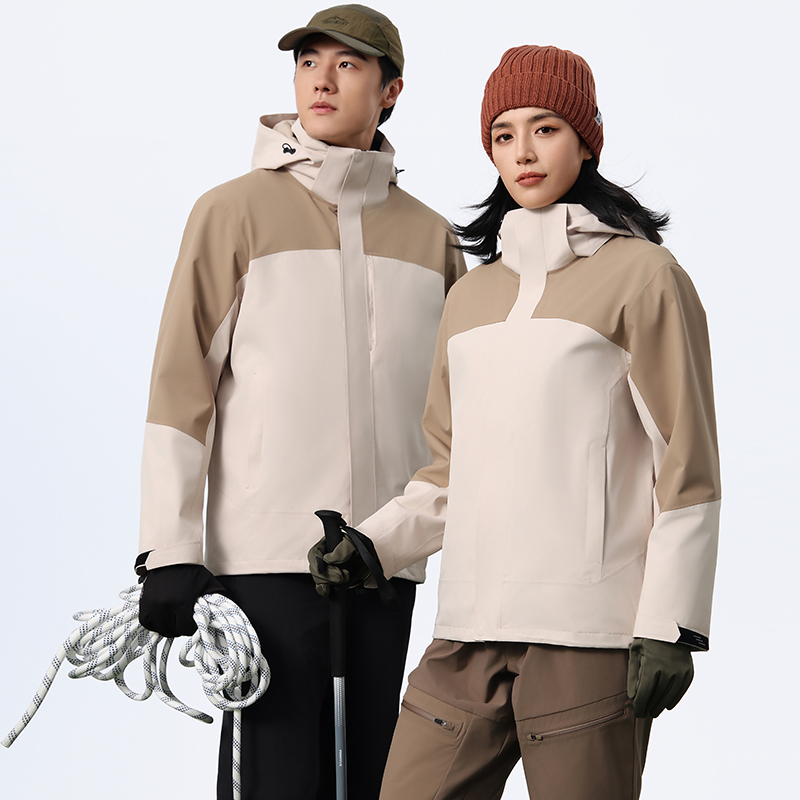 男女同款米杏配卡其