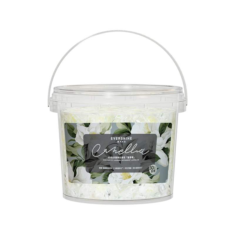 evershine 洗衣凝珠留香珠三合一持久留香 山茶花-留香版 10g*70颗 清新色（单位：罐）