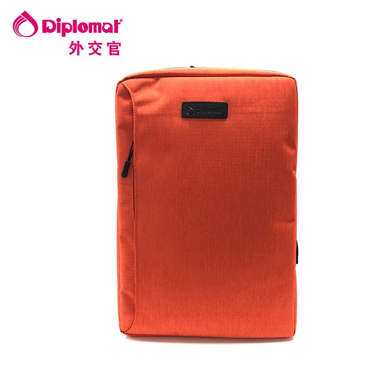 外交官（Diplomat） 时尚商务双肩包 YH-812L-320 28*10*42cm 橘色（单位：个）