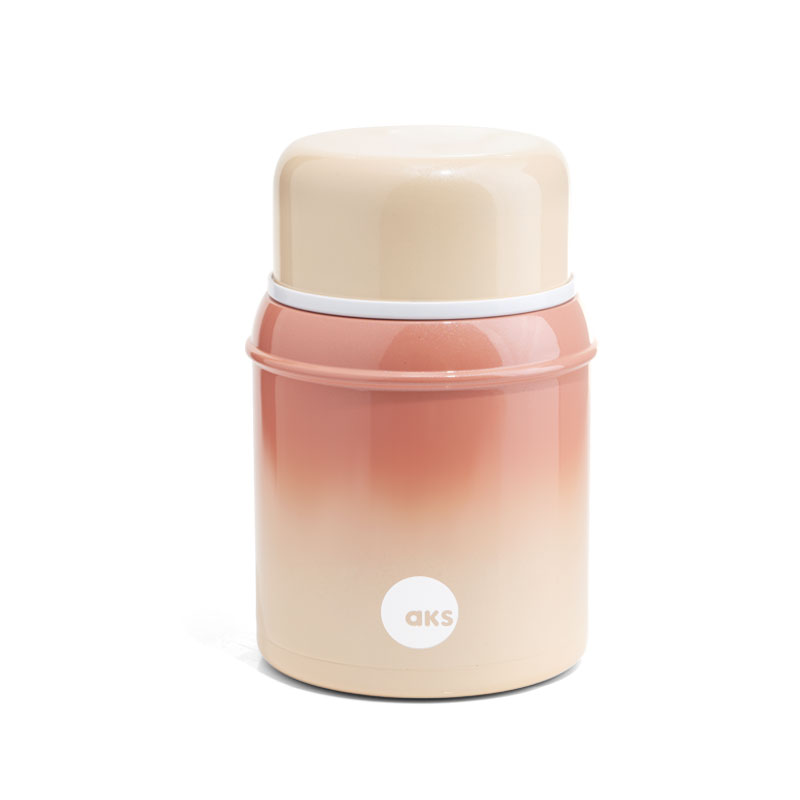 AKS 食光盒子不锈钢焖烧杯 可可奶昔 550ml  混色（单位：个）