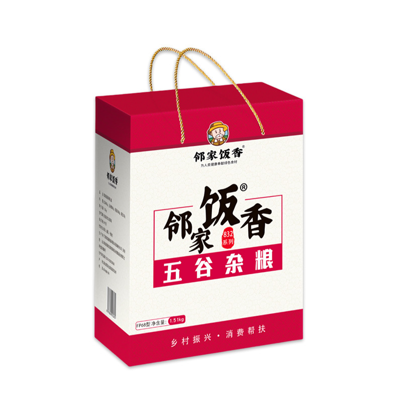 邻家饭香 五谷杂粮红豆玉米糁黄豆燕麦组合 FP68 1.51kg 混色（单位：盒）