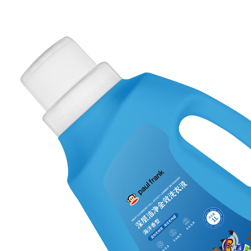 大嘴猴（Paul Frank） 洗衣液 深层洁净全效 1kg 水蓝色（单位：瓶）