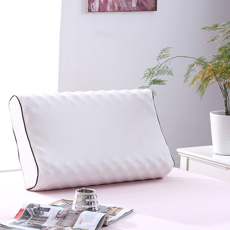 天琴 狼牙按摩乳胶枕 TQ-J59 60x40x13/10cm 白色（单位：个）