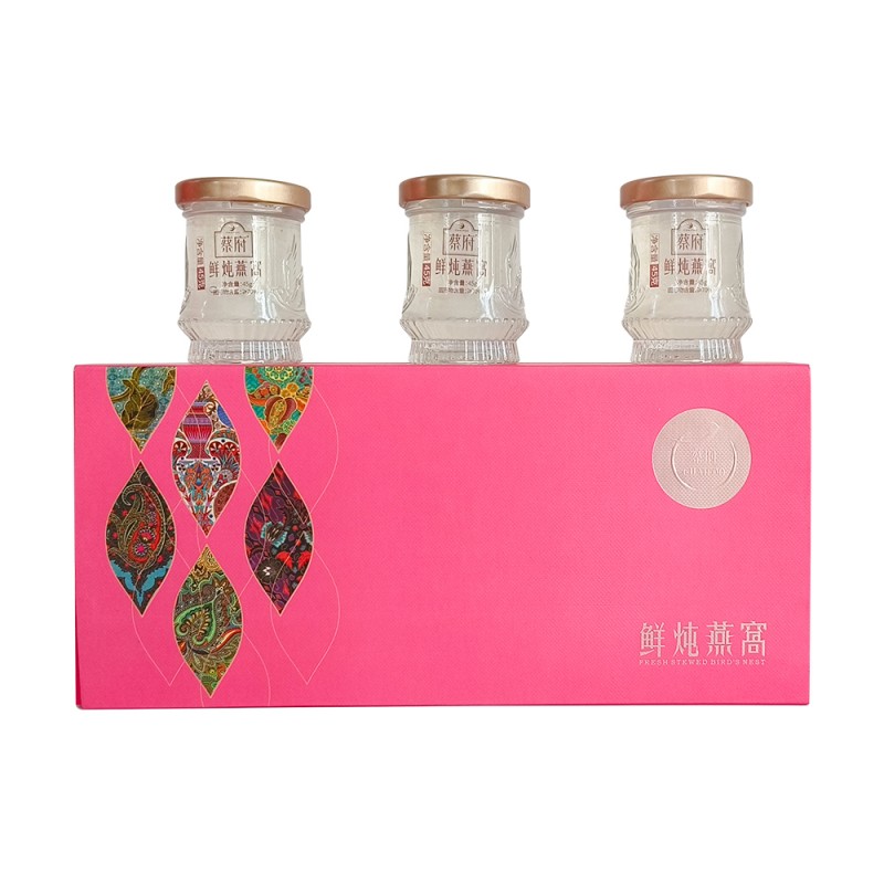 蔡府（CHAIFOO） 常温鲜炖滋补 即食燕窝 135g(45g*3瓶) 红色（单位：盒）