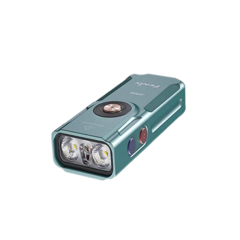 FENIX 强光钥匙扣手电筒多彩呼吸灯金属多光源手电 E06R 69*29*16mm 军绿色（单位：支）